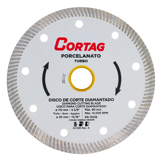 DISCO DE CORTE P/ PORCELANATO E CERAMICA