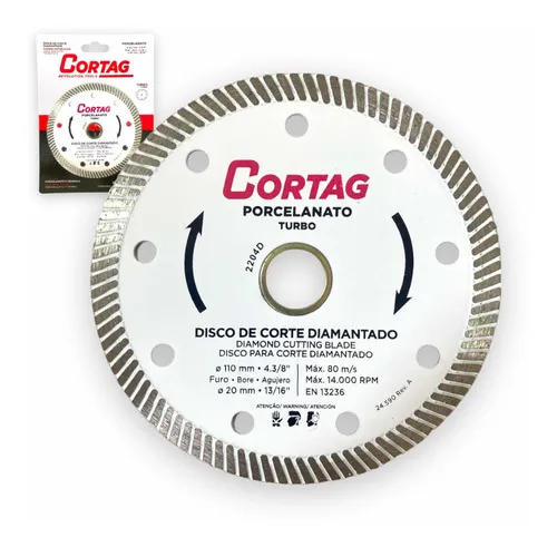 DISCO DE CORTE P/ PORCELANATO E CERAMICA