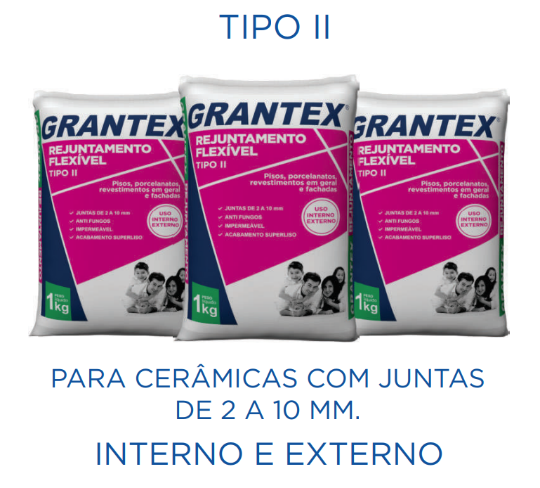 Rejunte flexível TIPO II Grantex